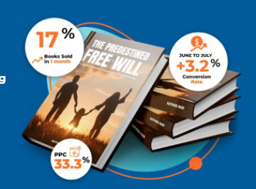 Author results: book sales, conversion lift, and PPC performance